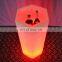 Plastic beer wine vodka champagne rechargeable flashing led ice bucket for promotion