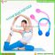 2016 silicone Fitness Tension Belt Cotton Yoga Resistance Band Yoga Stretch Strap for expanding muscles