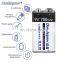 High Capacity 700mAh Recharge Universal Rechargeable 9v lithium li ion battery