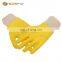 gloves latex powder free work gloves safety construction for work Sewing Yellow nitrile latex wrinkling gloves