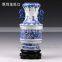 Antique Decorative Chinese Blue And White Porcelain Flower Vases
