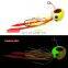 60g 80g 100g 120g 150g 200g  metal slow jig head with rubber skirts and assist hooks luminous glow lead jigging lure