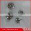 single clear diamond silver metal base brooch