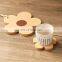 Wholesale Custom Fashion Cork Drink Coaster Anti Slip Coffee Cup Mat Heat Insulation Pad Bowl set