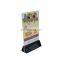 menu holder Acrylic flyer stand custom Clear A5 Acrylic sign Holder