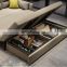 Custom Made Convertible Sectional Sofa Couch, Foldable Arm Sofa with Modern Linen Fabric for Small Space, 3 Seat Sofa Bed