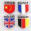 Custom 3D Country Flag Aluminum Alloy Metal Motorcycle Car Sticker Badge Emblem