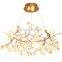 Modern Simple Gold Pendant Light LED Crystal Lamp Firefly Chandeliers Lamps