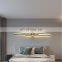 Surface Mount Minimalist Luxurious Black Gold LED Long Wall Light Indoor Copper Wall Lamps Sconce