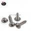 DIN 968 SS Pan Philips Head Self Tapping Screw Cross Recessed Pan Head Tapping Screws With Collar