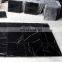 Большие плиты из черного мрамора Nero marquina