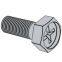 Industrial Slotted Hex Bolt Fastener , Wear Resistant Bolt With Hex Head