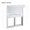 Electric aluminum roll shutter with PVC sliding windows bulk vinyl windows conch profiles slim insulated glass
