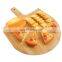 Wide Tapered Blade Wooden Bamboo Pizza Peel Pizza Cutting Board With Magnetic Pizza Knife