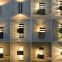 Double Modern LED Outdoor Wall Lights (2x12W)