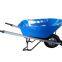 WH7214 Heavy Duty Garden Construction Wheelbarrow Wheel Barrow with Load 300kg 120L 4.00-8 inch Pneumatic Wheel