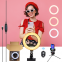 Dimmable Fashion Led Circle 6 Inch Circle Photography Lighting 3 Colour Led Ring Light With Phone Stand