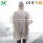 YANLI High Quality Fashion Plastic Silver Poncho Raincoat for Adult