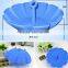 Round shape folding silicone rubber drain basket