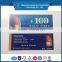 Colorful gift voucher card discount voucher, paper recharge voucher