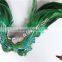 Big Beautiful Design Feather Mask Green Cock Feather Mask With Pearl For Carnival Mask And Birthday Party Decorations