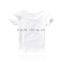 2015 summer simple design printed white tshirt for 2-7 children