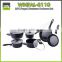 Best quality wooden,silicone handle cookware forged cookware set with ceramic coating and soft touch handle