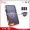 Hot selling Portable Keychain 4000mAh solar lantern with mobile phone charger