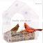 Acrylic Window Bird Feeder Sliding Feed Tray bird feeder