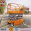 9.8m battery powered self-propelled driving scissor lift