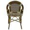 bamboo look french rattan bistro chair