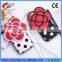 flowers rhinestone diamond cover for iphone neck strap case,6G,6S,6Plus