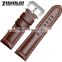 Brown Black Calfskin Genuine Leather Wide Watch Bracelet For Men 22mm 24mm 26mm Wholesale 3PCS