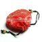 New brocade satin round jewelry bag for wedding,silk brocade bag