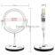 Hotel desktop 10X magnifying led lighted makeup mirror