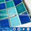 Hotel newest mixed-color glazed blue ceramic swimming pool mosaic tile