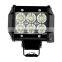 4" 18w 6 C ree LED SUV Off-road Boat Headlight Spot Driving Fog Light Led Work Light Bar + Mounting Bracket