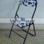 Home Furniture Metal Folding Chair With PVC Cushion Seat and Back