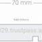 pvc laminated mdf skirting board, baseboard