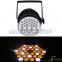 36x3w waterproof amber and white led par 64 stage light color washer disco light
