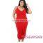 Red Mini Quenches Stretchable modern muslim women dress pictures