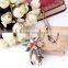 marvelous gorgeous splendid posh shrimp pendment vintage plated environmental alloy with rhinestone necklace