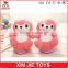 pink plush slippers for girls hot sale plush animal slippers supply winter plush slippers