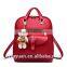 multifuctional lady pu backpack, messenger bag