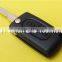 Hot sale Citroen car flip key shell(case cover blank)with 406 blade, Citroen C3/C4/C5 remote key