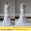 Real Works High Collar Long Sleeve Muslim Wedding Dress Mermaid 2016
