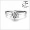 1 Carat Cubic Zirconia 6 claws setting 925 sterling silver Womens wedding promise love ring