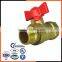 brass butterfly ball valve 1 inch made in China