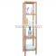 100% Natural Bamboo Bathroom Tower 5-Shelf Towel Storage Rack Shelving bathroom accessory