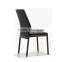 Modern Design Metal Dining Chairs Black Upholstered